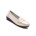 thumbnail image 3 of Innerwin Mocassins pour Femmes à Enfiler Ballerines Basses Légères Chaussures Bateau Bout Rond Marche Beige 10, 3 of 7