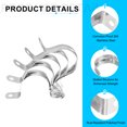 thumbnail image 4 of Uxcell 50pcs 1 3/8-Inch 35mm Conduit Clamps M35 U Tube Pipe Clamp Stainless Steel Rigid Pipe Strap Bracket, 4 of 6