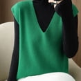 thumbnail image 4 of Women's Deep V - Neck Loose - Fitting Sleeveless Knit Vest - Soft, Versatile for Layering, Available in Multiple Colors, 4 of 5