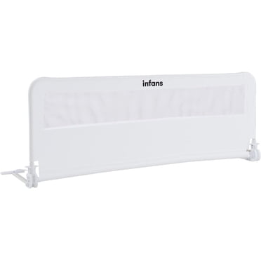 INFANS Bed Rail for Toddlers, 59" Foldable Safety Baby Crib Rail Fit for Kids Twin, Extra Long Swing Down Bed Guardrail for Convertible Crib, Queen, Full, King Mattress Side Guard