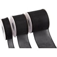thumbnail image 4 of Joycrosso Burlap Wired Edge Ribbon 1 inch x 10 Yards, Black, Ideal for Crafting, Gift Wrapping, Wreath, Christmas Tree, and Rustic Wedding Decorations, 4 of 4