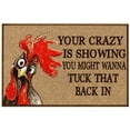 thumbnail image 1 of fheaev Tapis de Porte Poulet, Tapis de Sol Anglais Épais Antidérapant, Tapis d'Entrée Antidérapant, Tapis Absorbant pour Salle de Bain Cuisine, 1 of 8