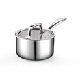 thumbnail image 1 of Cook N Home 2679 Casserole à Sauce en Acier Inoxydable Tri-Plis avec Couvercle, 1,5 Quart, Argent, 1 of 4