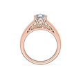 thumbnail image 2 of 1,00 Carat Excellent Asscher Cut Natural Diamond Beautiful Solitaire Bridal Ring for Bride Solid 14K Rose Gold Size 5, 2 of 7