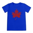thumbnail image 2 of T-Shirts à Manches Courtes Garçon Enfants Garçons et Filles Été Fête du Canada Drapeau Feuille d'Érable Monogramme Imprimé Décontracté Col Rond Manches Courtes T-Shirt T-Shirt Enfant Bleu 12 Ans-13 Ans, 2 of 3