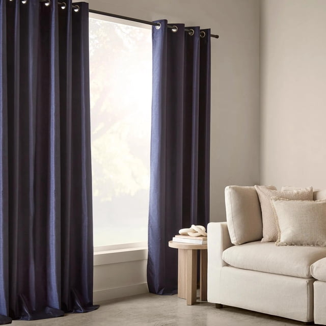 Bouclair Rideau Occultant Pegaze Bleu Marine 52x84 Po (132x213 cm)