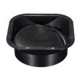 thumbnail image 1 of Unique Bargains 8 Inch ABS Square Duct Connector Flange Air Ventilation Duct with Valve Black, 1 of 5