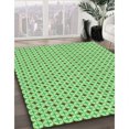 thumbnail image 3 of Ahgly Company Machine Washable Indoor Square Transitional Jade Green Area Rugs, 7' Square, 3 of 7