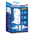 thumbnail image 1 of Bell + Howell Swivel Power avec Protection Contre les Surtensions, 6 Prises Électriques, 3 Ports USB et Rotation Pivotante, 1 of 8