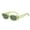 Green, variant on WZXFASHION Small Frame Sunglasses European And American Versatile Women's Sunglasses Clothing Shoes & Accessories White One Size