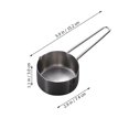 thumbnail image 2 of Raindrops Dry Measuring Cups Stainless Steel Kitchen Measuring Set 1Set, 2 of 8