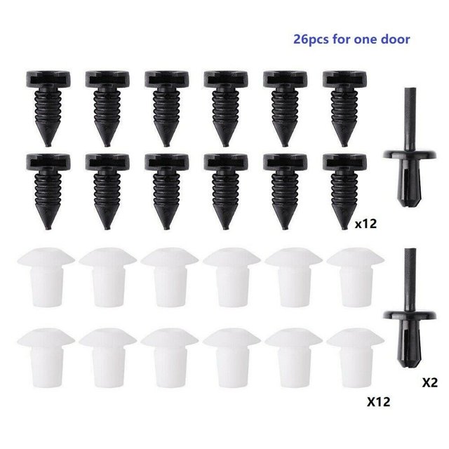 Bgsha 26 Pcs Clips de Garniture de Carte de Porte Clips de Panneau Attache pour Défenseur