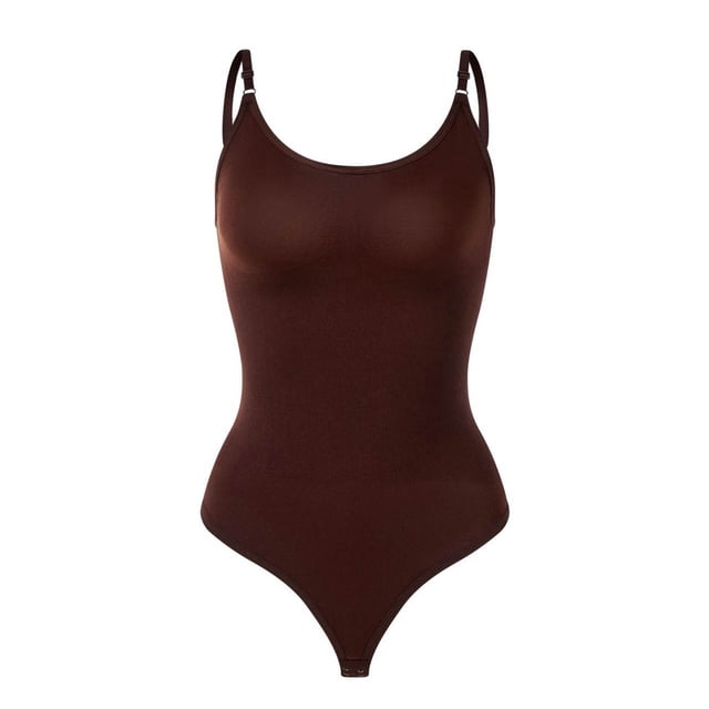 Seamless Body Bodysuit for Women Plus Size Adjustable Straps Lift Thong Design for Flattering