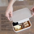 thumbnail image 3 of 3 Sprouts Recycled Plastic Bento Box for Kids - Taupe, 3 of 9