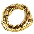 thumbnail image 1 of Abbracc 1 Strand Hematite V Shape Loose Beads Bracelets Necklace DIY Making gold, 1 of 9
