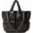 thumbnail image 1 of LinYooLi Chic Grid Puffer Down Quilted Tote Bag for Women Lady Trendy Large Shoulder Bag Top Handle Bag, 1 of 8