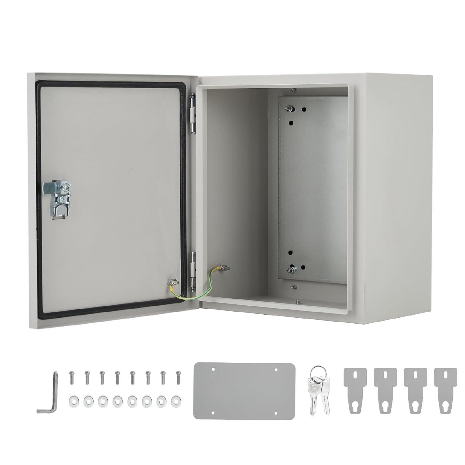 12x10x6 Outdoor Electrical Enclosure Box NEMA 4X IP67 Waterproof Steel ...