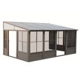 thumbnail image 3 of Gazebo Penguin Florence 10 pi x 16 pi Toit en Métal Solarium Mural - Sable, 3 of 13
