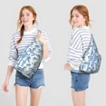 thumbnail image 2 of Ocean Predator Print Crossbody Pack - Great White Shark Hunting Pose Design, 2 of 4