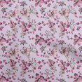 thumbnail image 1 of oneOone Rayon Purple Fabric Floral Sewing Craft Projects Fabric Prints By Yard 56 Inch Wide, 1 of 4