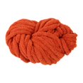 thumbnail image 4 of Tnarru Fil Chenille 4xChunky Lavable Fil Super Volumineux pour Crochet Jeté Tricot Rouille Rouge 4 Pcs, 4 of 8