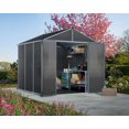thumbnail image 3 of Rubicon 8 ft. x 8 ft. Dark Gray Garden Storage Shed, 3 of 8