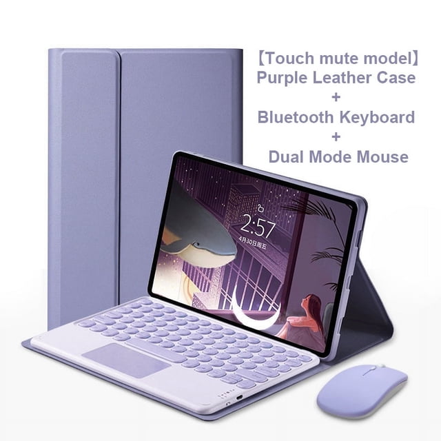 For Lenovo Tab P11 Plus 11 Pro 11.5 Xiaoxin Pad M10 Plus 3rd 10.6 Case with Keyboard, Keyboard Cover for Lenovo P11 Pro 2nd 11.2 Purple D Tab P11 Plus 11inch