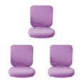thumbnail image 4 of Baohd Computer Chair Cover Swivel Chair Cover Rotating for Chair Purple Backrest + Cushion Cover 3Set, 4 of 6
