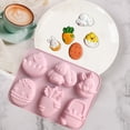 thumbnail image 3 of Chocolate Easter Eggs,6 Silicon Chocolate Molds Easter Rabbits Eggs Molds Interesting Baking Tools for Candy Cake Homemade Kitchen Gadget,Easter Egg Candy,Easter Chocolate Molds, 3 of 6
