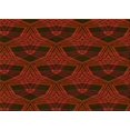 thumbnail image 1 of Ahgly Company Tapis Rectangulaire Lavable en Machine Rouge Brun, 6 Pieds x 9 Pieds, 1 of 7