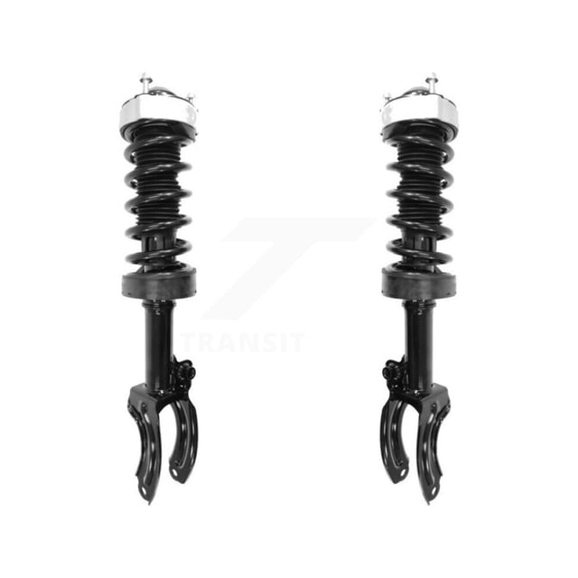 Transit Auto Front Complete Suspension Shocks Strut and Coil Spring Mount Assemblies Kit for Car 2011-2017 Volkswagen Touareg Models Without Air Left Right Driver Passenger K78A-100378