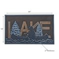 thumbnail image 2 of Rubber Mat Lake With Bear On Canoe 18 X 30, 2 of 3