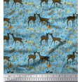 thumbnail image 1 of Soimoi Poly Georgette Fabric Swirls & Floral Artistic Printed Fabric 1 Yard 52 Inch Wide, 1 of 3