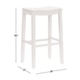 thumbnail image 2 of Hillsdale Tabouret de Bar Sans Dossier Fiddler, Blanc, 2 of 9