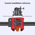 thumbnail image 2 of Graflsoa Extrudeuse à Double Engrenage à Grande Vitesse avec Engrenages en Acier Trempé, Moteur Rond de 36 mm, Compatible avec CR10, CR10S, Ender3 V2, VORO, Rouge, 2 of 6