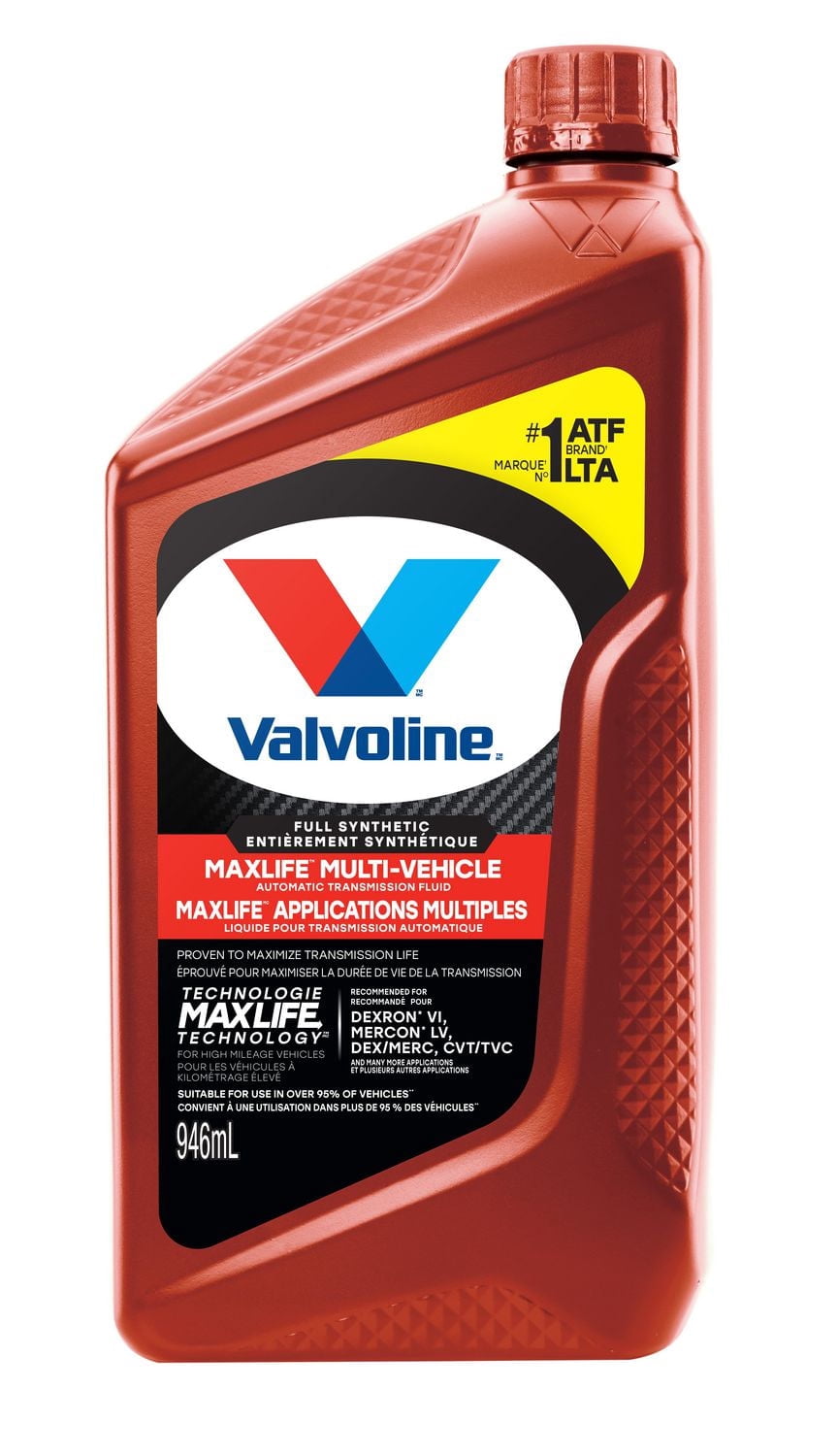 Liquide pour transmission automatique Valvoline MaxLife entièrement synthétique à applications multiples