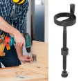 thumbnail image 1 of T20 Workbench Vise Screw, Heavy Duty Steel Press Screw with 100mm Diameter Handwheel, Lightweight Versatile Self Locking Vise Screw for Woodworking Projects, Professional Craftsmen, 1 of 7