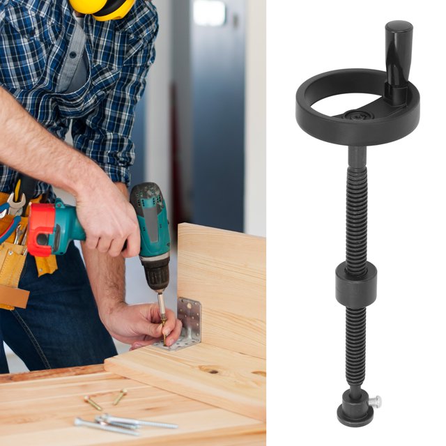 T20 Workbench Vise Screw, Heavy Duty Steel Press Screw with 100mm Diameter Handwheel, Lightweight Versatile Self Locking Vise Screw for Woodworking Projects, Professional Craftsmen
