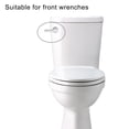 thumbnail image 3 of Mosiee Accessoires de Réservoir de Toilette Valve de Vidange Poignée de Chasse de Remplacement Montage avant Or, 3 of 7