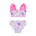thumbnail image 3 of Sxiwei Little Gilrs Two Pieces Fish Scales Tankini Swimsuits Ruffle Top Bottoms Bathing Suit Pegasus Colorful 8, 3 of 6