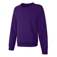 thumbnail image 4 of Hanes Chandail en Molleton Col Rond ComfortSoft EcoSmart pour Filles, TP, Violet Thora, 4 of 7