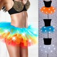 thumbnail image 1 of Femmes filles allument LED Tutu robe scène danse courte Mini jupe Dancewear, 1 of 5