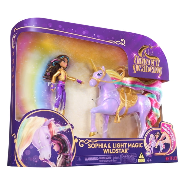 パープルローズ スフィア ユニコーン パーム2点セット Unicorn Academy, Sophia & Light Magic Wildstar with Rainbow Light