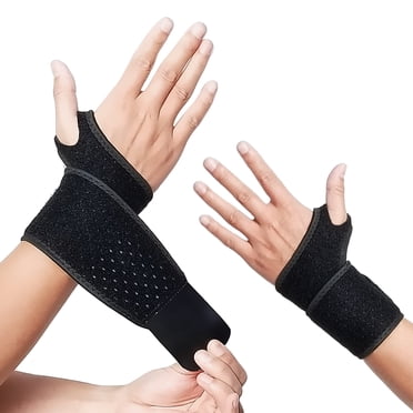 2 Pcs Attelle de Poignet Stabilisateur de Poignet Bandages de Poignet Ajustables Protecteur pour Main Gauche et Droite Bandeaux de Poignet pour Mise en Forme Bureau Douleur