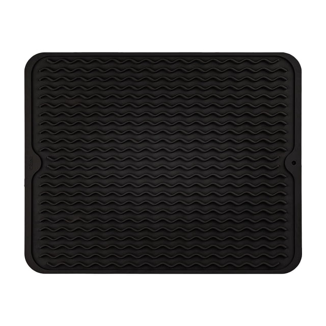 pdqouc Daily Kitchen Tableware Bowl Wine Glass Drain Pad Large Thickened Non Slip Insulation Silicone Drain Pad Dish Drainer Mat for Kitchen Counter, Sink, Refrigerator or Drawer liner