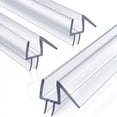 thumbnail image 3 of 2-Pack Shower Door Bottom Seal Sweep for Frameless Glass Rail, 3 of 9