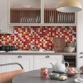 thumbnail image 2 of Elodie PVC Waterproof Mosaic Wall Sticker Decal Home Wall Tile Decor 500x20cm 01 001, 2 of 8