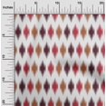 thumbnail image 1 of oneOone Polyester Lycra Fabric Argyle Ikat Printed Fabric 1 Yard 56 Inch Wide, 1 of 4