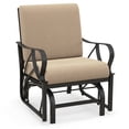 thumbnail image 1 of Costway Patio Rocking Chair with Cushion Heavy-Duty Metal Frame Smooth Glider Outdoor, 1 of 9
