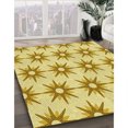 thumbnail image 3 of Ahgly Company Tapis de Zone Carré Caramel Brun Transitionnel Lavable en Machine, 3 Pieds Carré, 3 of 7